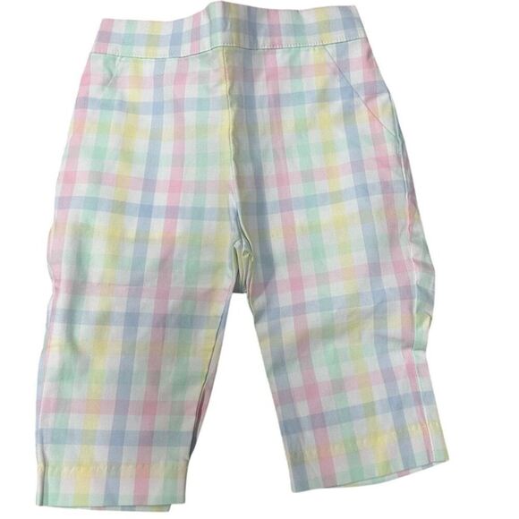 Janie and Jack Boys Gingham Poplin Shorts 12-18M Multicolor Casual - Picture 1 of 3